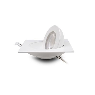 Matt White Gimbal Light Fixture