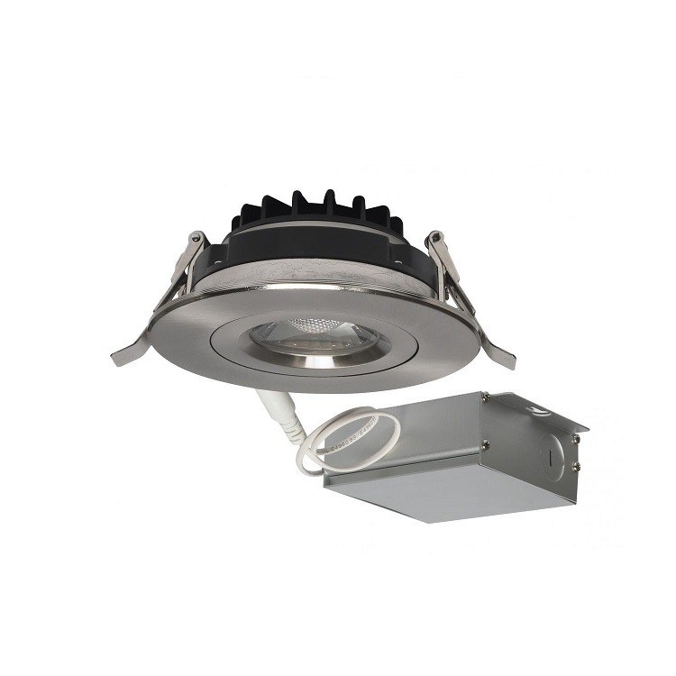 IC Rated LED Round Recessed Downlight AC12V  1000lm 4 Inches Trimless