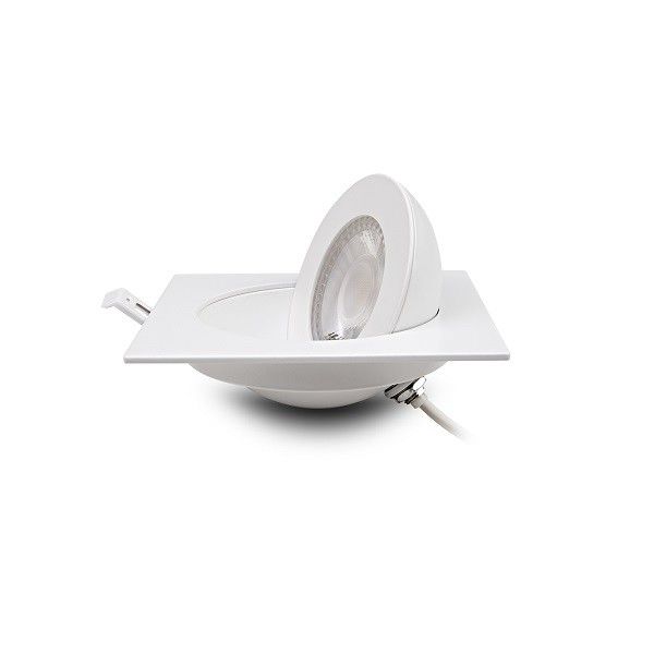 Matt White Gimbal Light Fixture