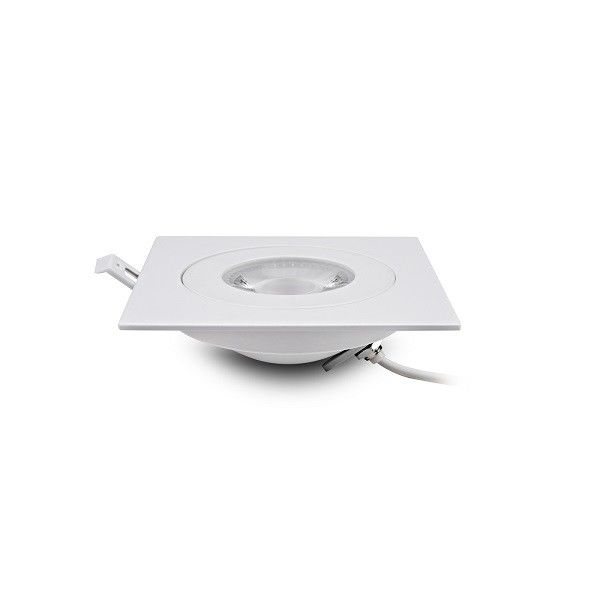 Matt White Gimbal Light Fixture