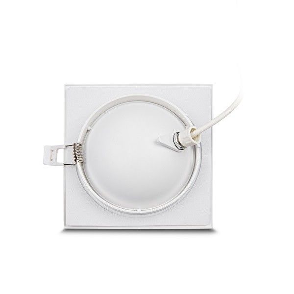 Matt White Gimbal Light Fixture